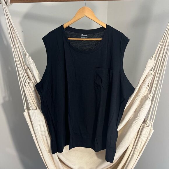 Madewell Black Women's Tank Athletic Tee Size 3X N - Picture 1 of 5